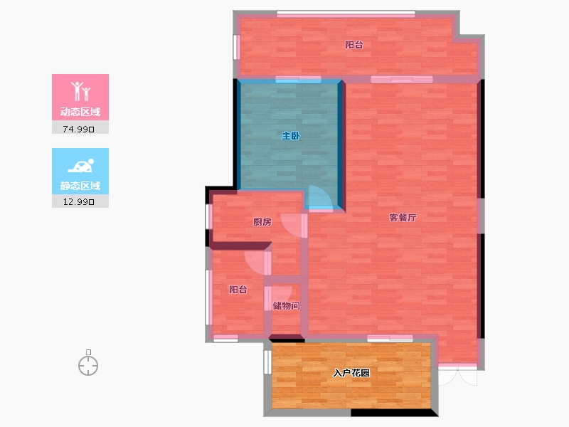 四川省-宜宾市-邦泰・国际社区-89.68-户型库-动静分区