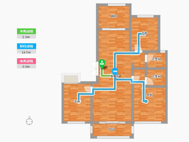 河北省-沧州市-学院府邸-91.27-户型库-动静线