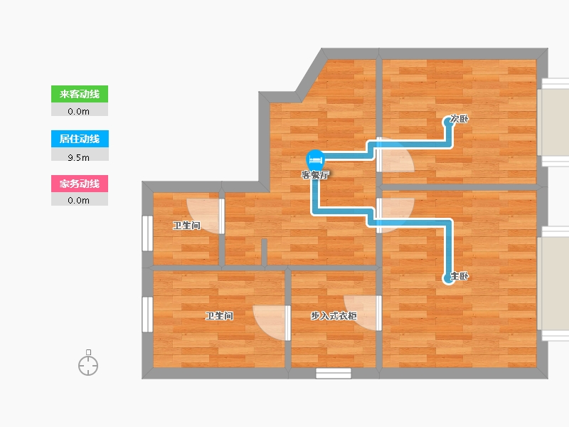 天津-天津市-鸿坤理想城-49.12-户型库-动静线