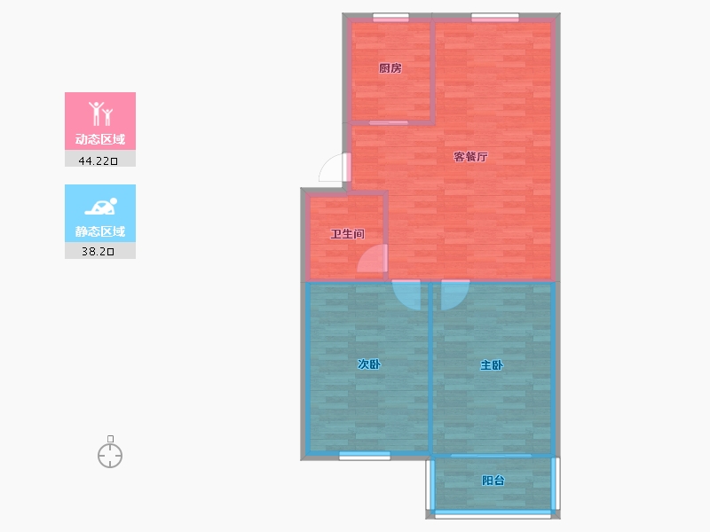 上海-上海市-育秀西区-75.74-户型库-动静分区