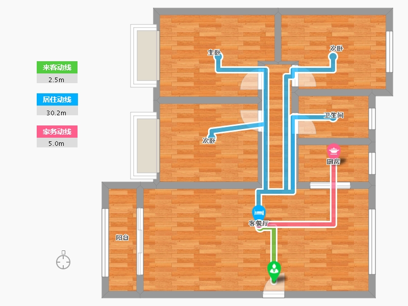 河北省-衡水市-恒丰・理想城-82.34-户型库-动静线