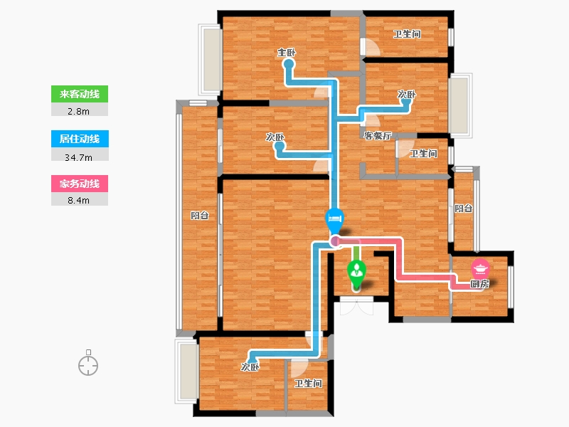 云南省-玉溪市-北大资源-174.68-户型库-动静线