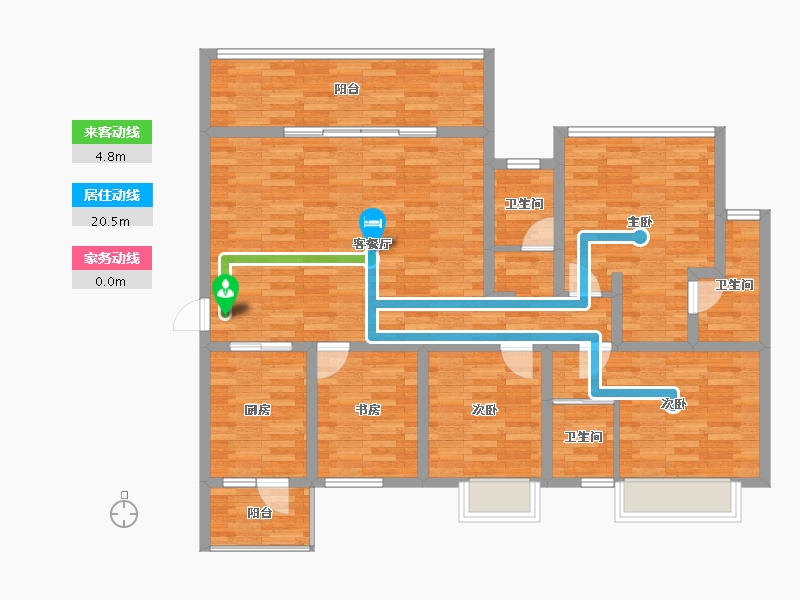 四川省-成都市-蜀郡清上居-114.97-户型库-动静线