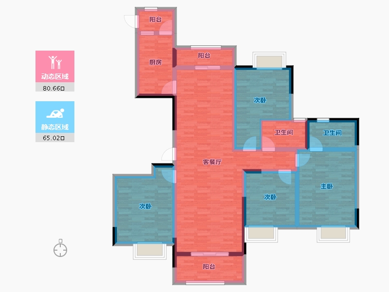 江西省-吉安市-滨江首府-130.00-户型库-动静分区