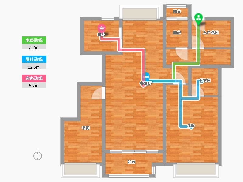 江苏省-苏州市-张家港碧桂园-100.01-户型库-动静线