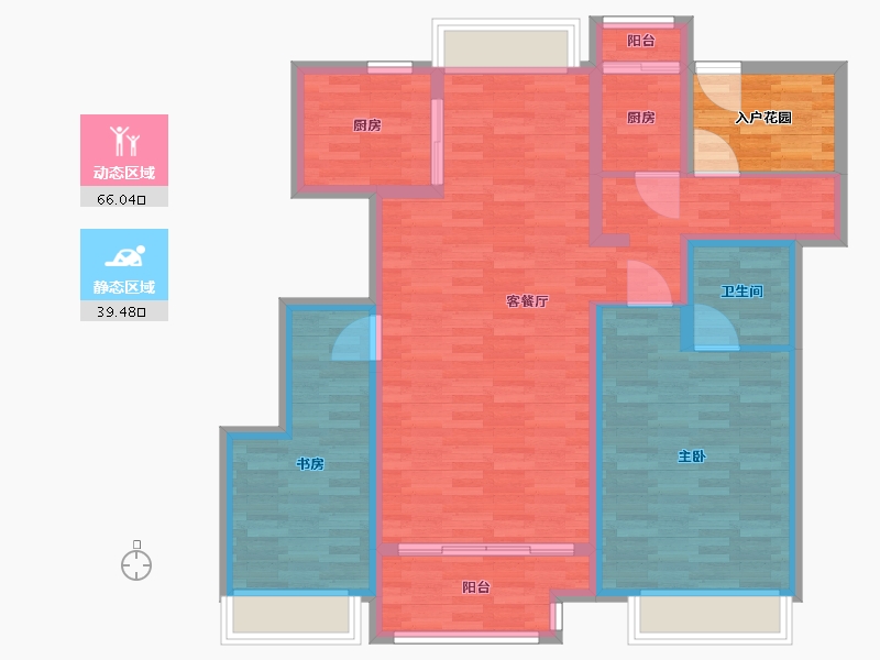 江苏省-苏州市-张家港碧桂园-100.01-户型库-动静分区