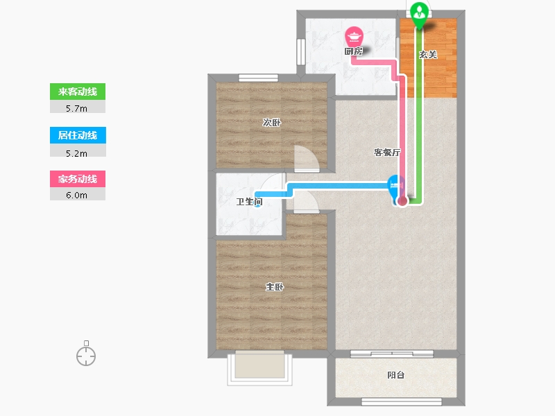 黑龙江省-哈尔滨市-恒泰・悦�Z府-71.99-户型库-动静线