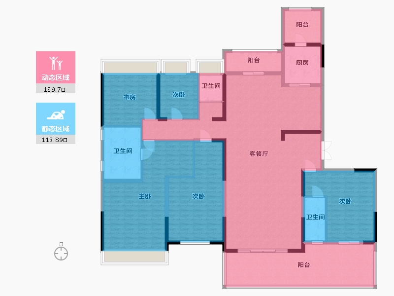 湖北省-天门市-碧桂园-231.23-户型库-动静分区