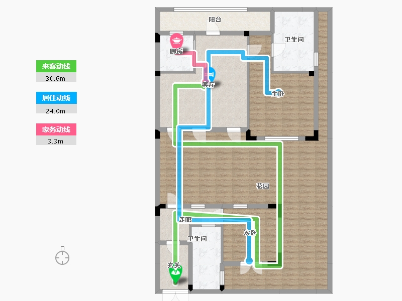 浙江省-宁波市-大爱书院小镇-143.65-户型库-动静线