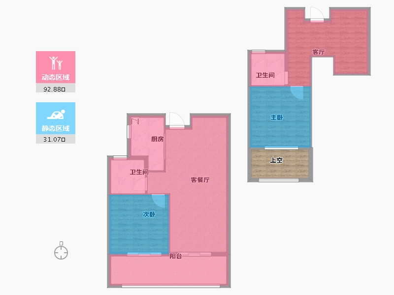 安徽省-合肥市-东华府-120.00-户型库-动静分区