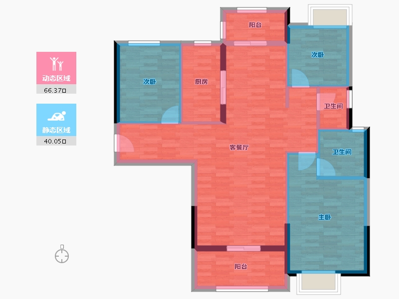 湖南省-永州市-公园大地-96.34-户型库-动静分区