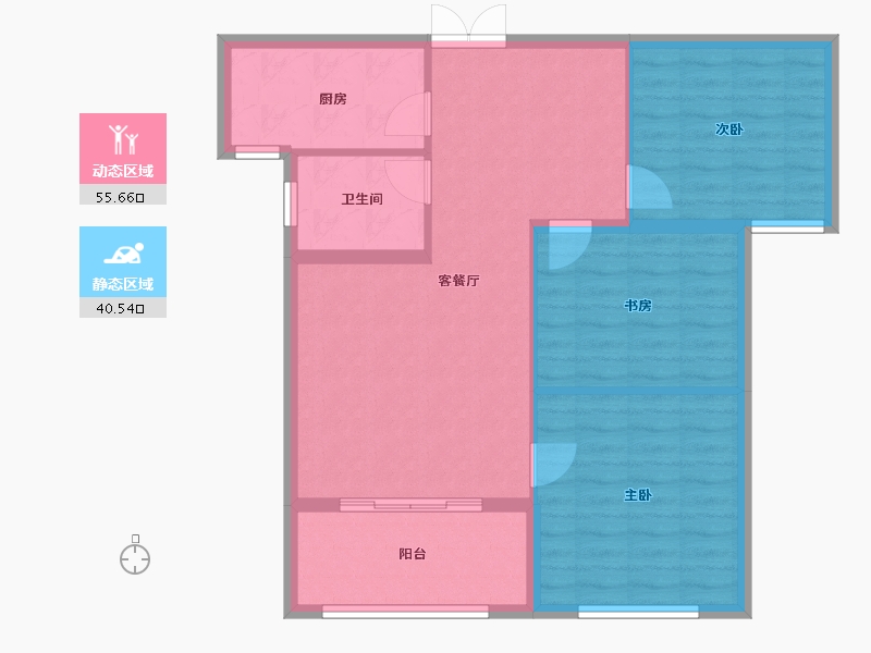 河南省-焦作市-万隆清水湾-87.47-户型库-动静分区