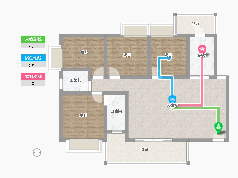 广东省-河源市-江源新村-101.67-户型库-动静线