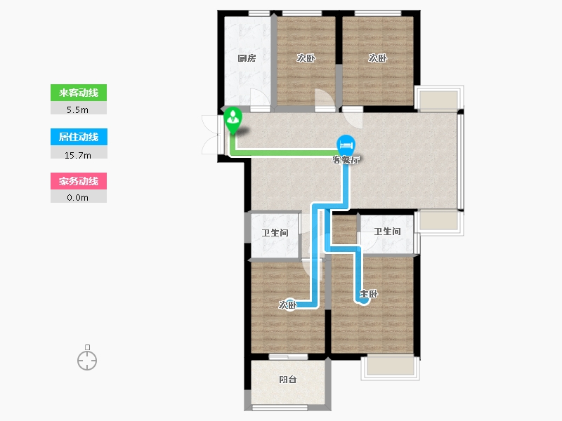 福建省-福州市-首开中庚·香开连天-104.00-户型库-动静线