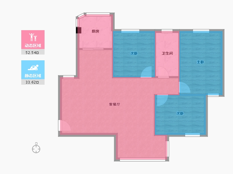 广东省-广州市-如意花园-78.79-户型库-动静分区