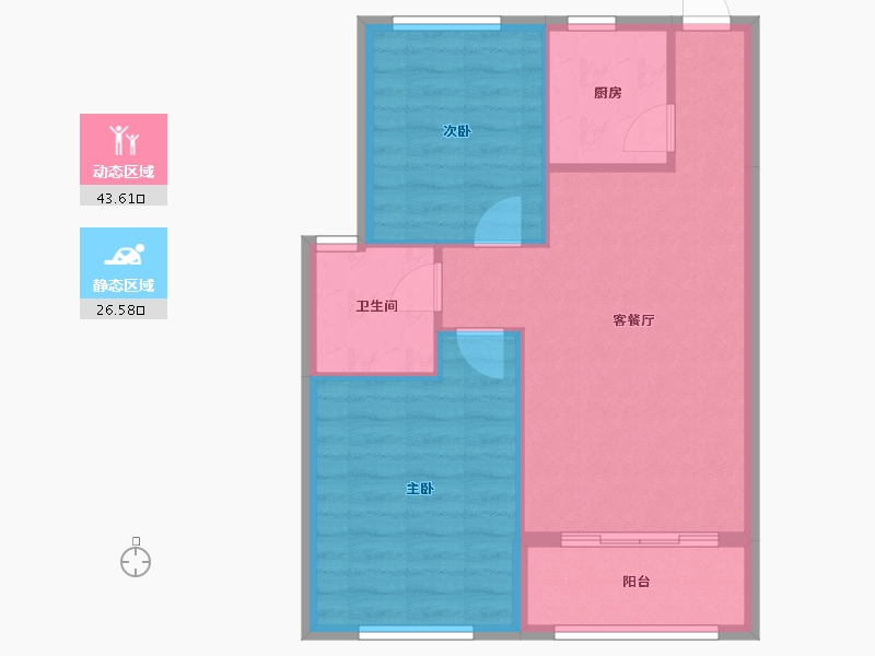 浙江省-杭州市-桐庐-63.74-户型库-动静分区