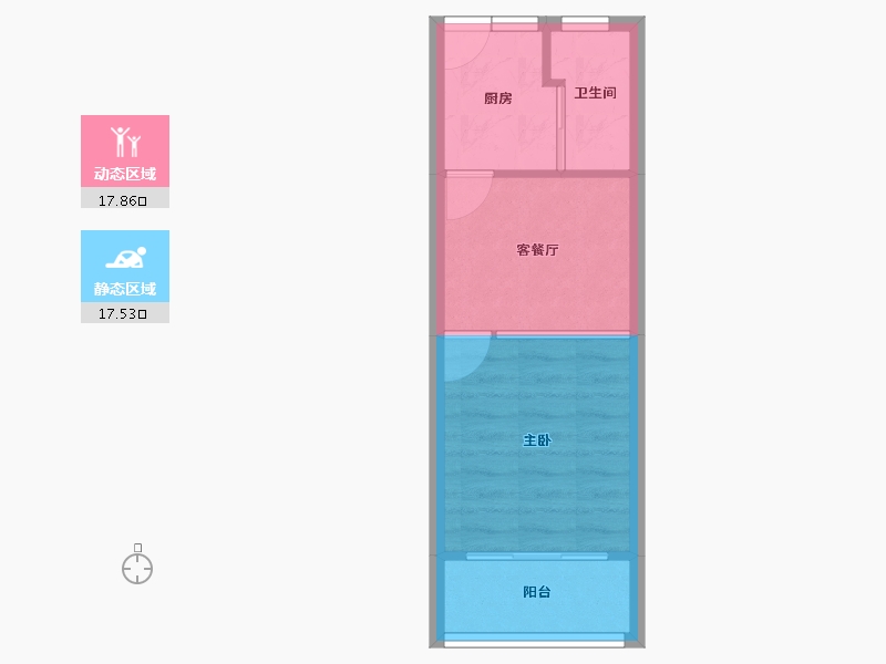 上海-上海市-延吉东路131弄-31.53-户型库-动静分区