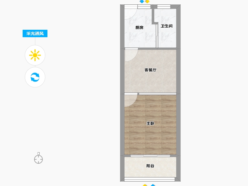 上海-上海市-延吉东路131弄-31.53-户型库-采光通风