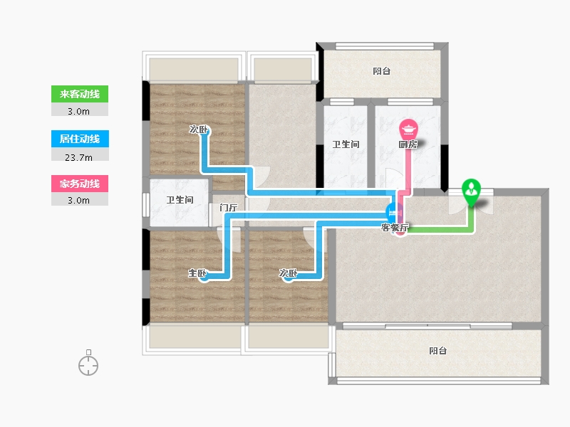 湖北省-十堰市-华西城-100.29-户型库-动静线