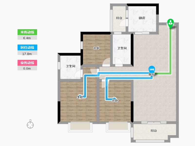 广东省-广州市-中国铁建海语熙岸-114.78-户型库-动静线