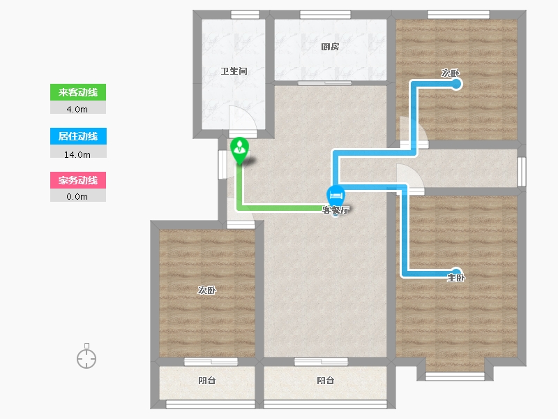 山东省-潍坊市-水榭春天-95.00-户型库-动静线