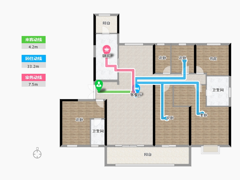 江苏省-连云港市-灌南碧桂园-238.10-户型库-动静线