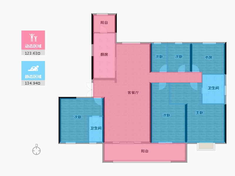 江苏省-连云港市-灌南碧桂园-238.10-户型库-动静分区