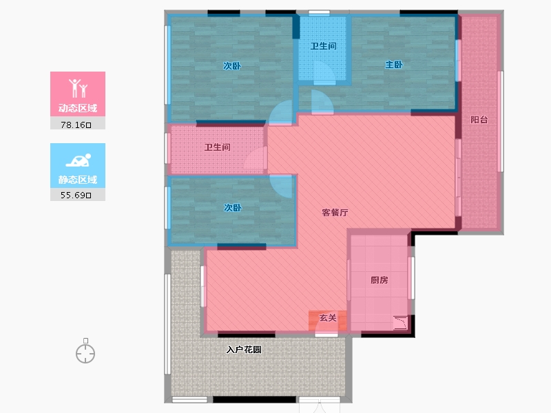 广东省-广州市-三元里大道中-137.99-户型库-动静分区