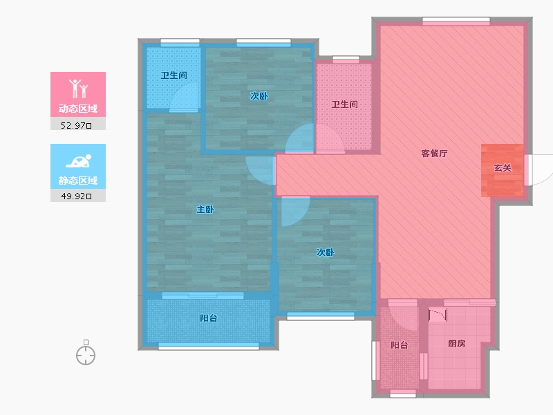 湖南省-长沙市-湘预家园-91.16-户型库-动静分区