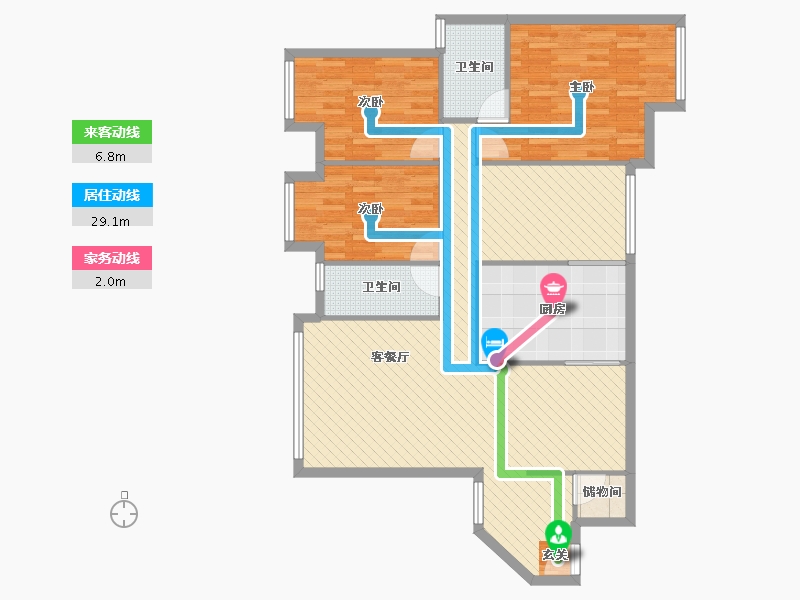 四川省-成都市-英郡二期-113.33-户型库-动静线