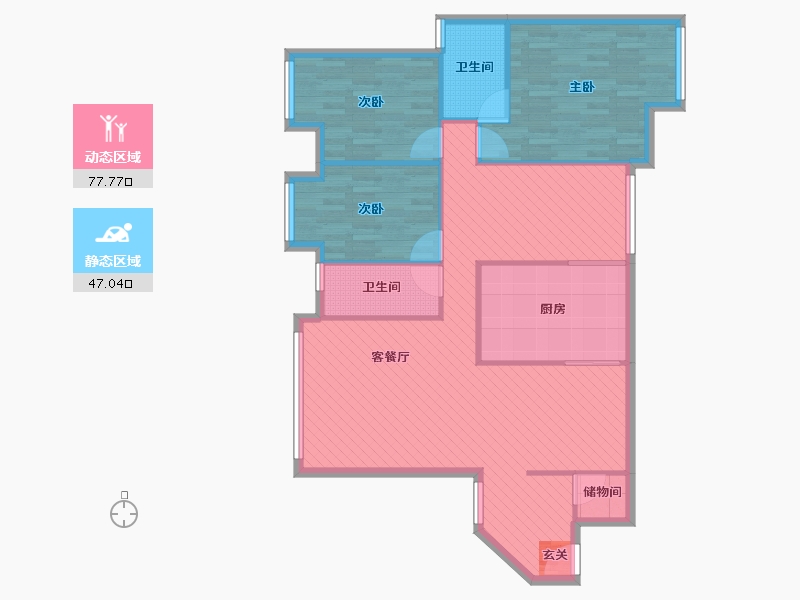 四川省-成都市-英郡二期-113.33-户型库-动静分区