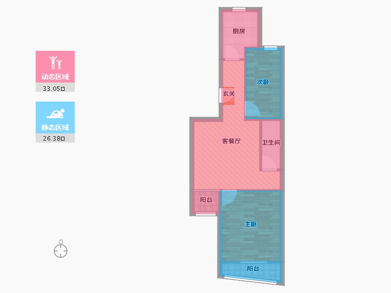 北京-北京市-成和园-52.06-户型库-动静分区