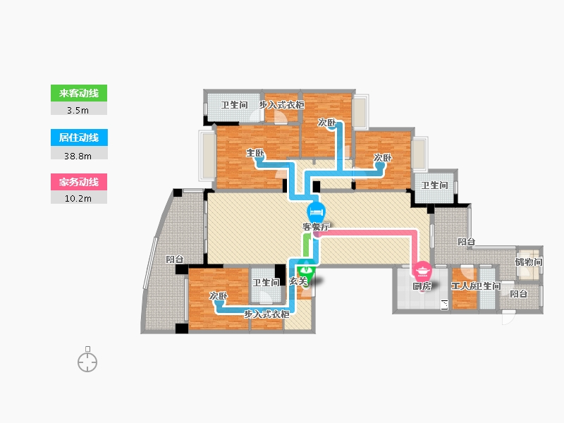 广东省-中山市-凯茵新城-218.38-户型库-动静线