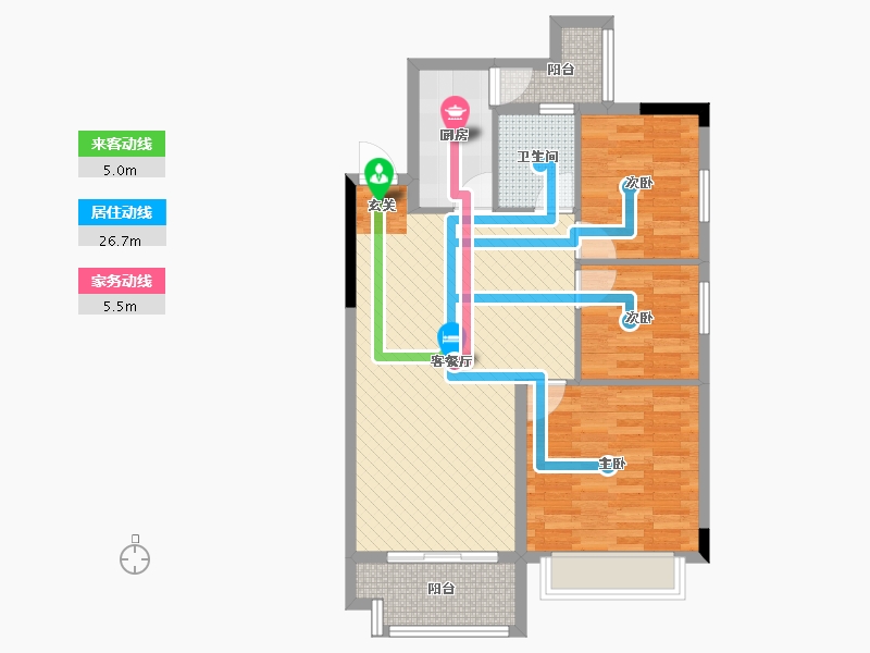 江西省-赣州市-江湾国际-79.00-户型库-动静线