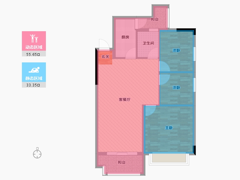 江西省-赣州市-江湾国际-79.00-户型库-动静分区