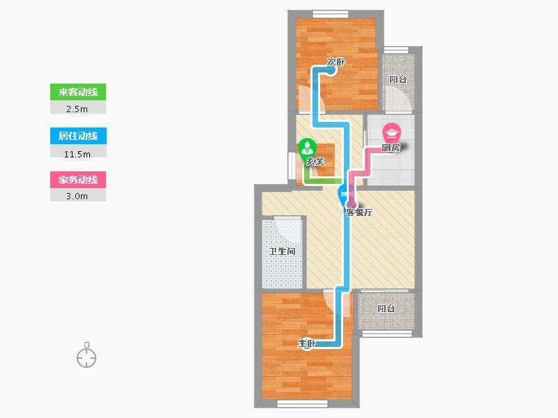 北京-北京市-春秀路小区-45.18-户型库-动静线