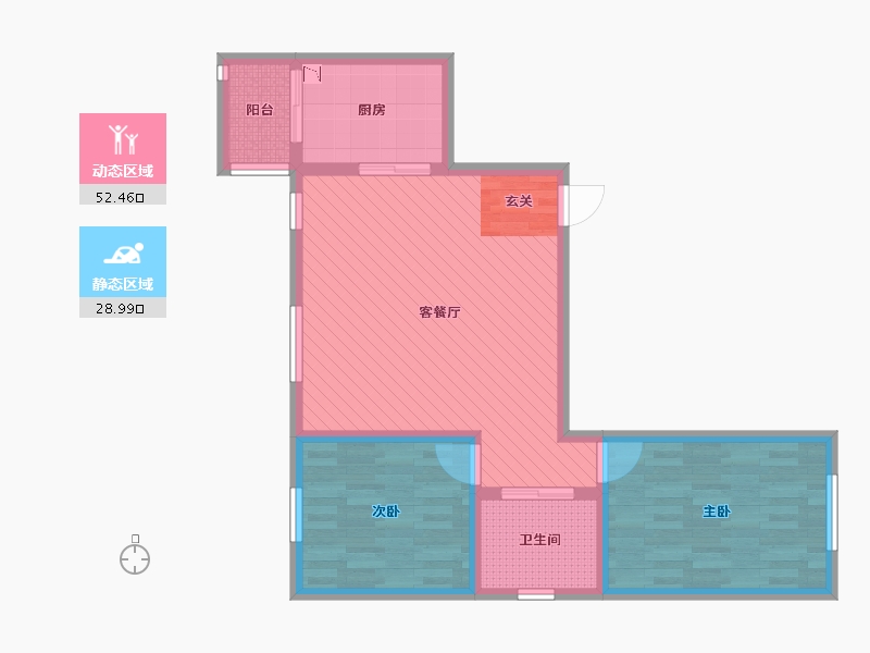 山西省-朔州市-亿园-71.48-户型库-动静分区