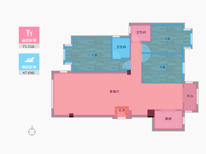 贵州省-六盘水市-博大广场-107.42-户型库-动静分区