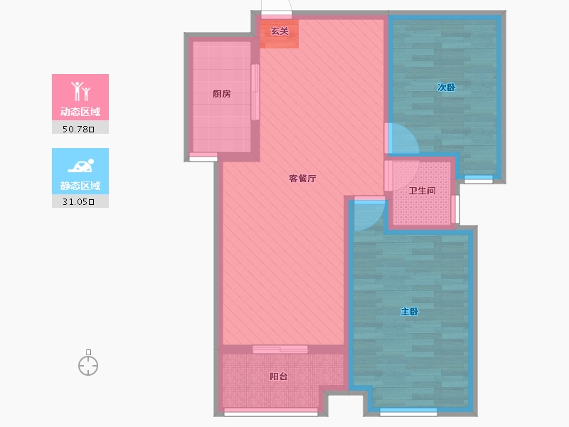 河南省-开封市-翠庭尚都-71.30-户型库-动静分区