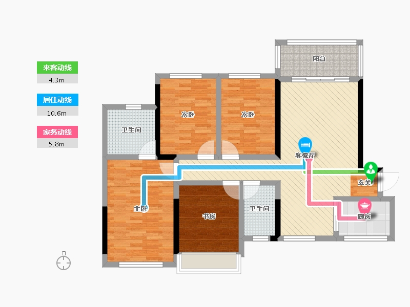 广西壮族自治区-桂林市-顺祥天骄-104.31-户型库-动静线