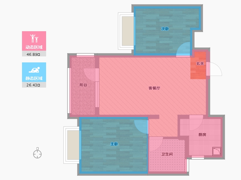 山东省-济南市-中国MALL城市之星-63.83-户型库-动静分区