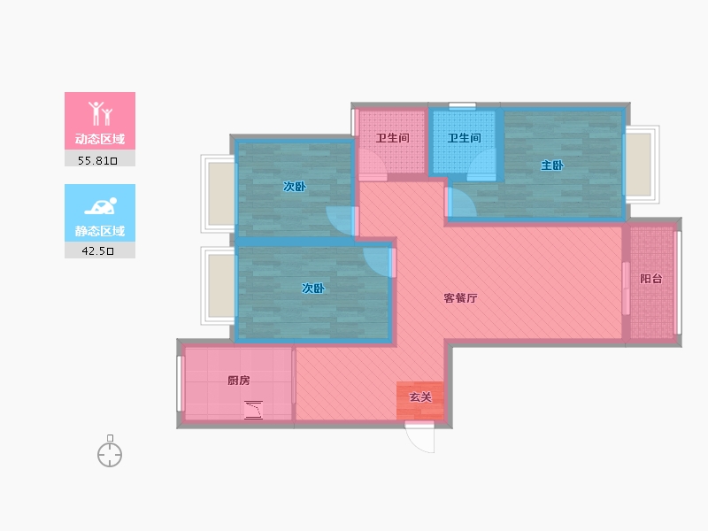 河南省-南阳市-城市-84.79-户型库-动静分区