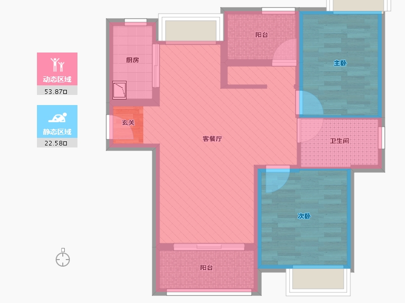 福建省-厦门市-中交和美新城-66.11-户型库-动静分区