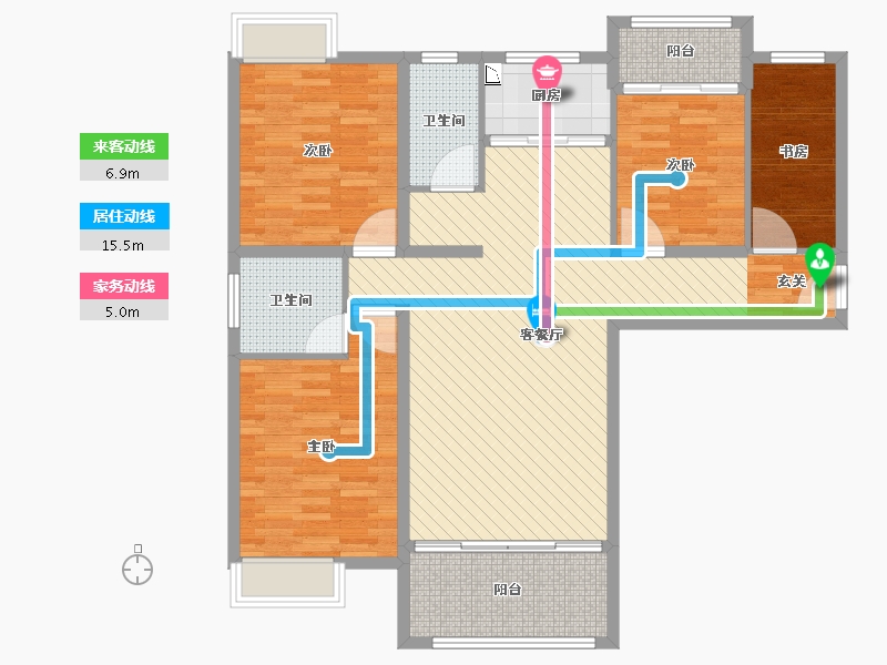 江西省-抚州市-新城丽景-112.00-户型库-动静线