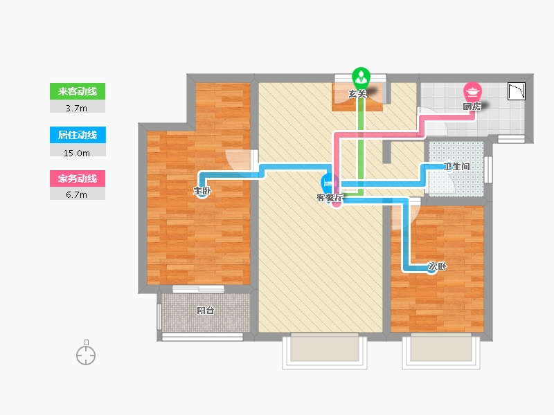 河北省-石家庄市-西城华府-67.80-户型库-动静线