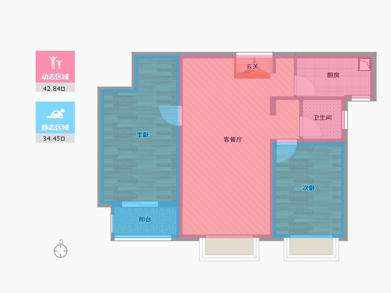 河北省-石家庄市-西城华府-67.80-户型库-动静分区