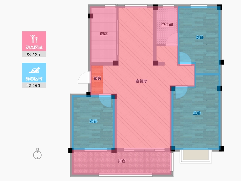 山东省-临沂市-郯城惠民小区-99.00-户型库-动静分区