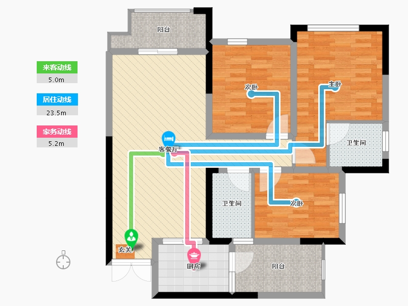 四川省-达州市-科华南城印象-87.28-户型库-动静线