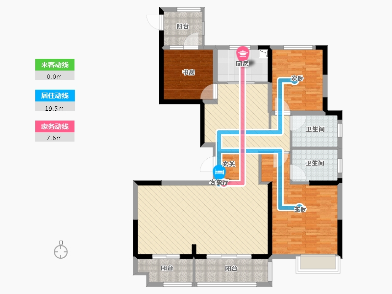 浙江省-嘉兴市-中梁吴越首府-110.06-户型库-动静线