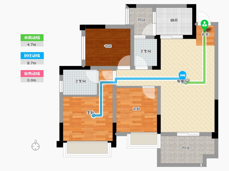 四川省-宜宾市-寅吾大龙城-76.29-户型库-动静线